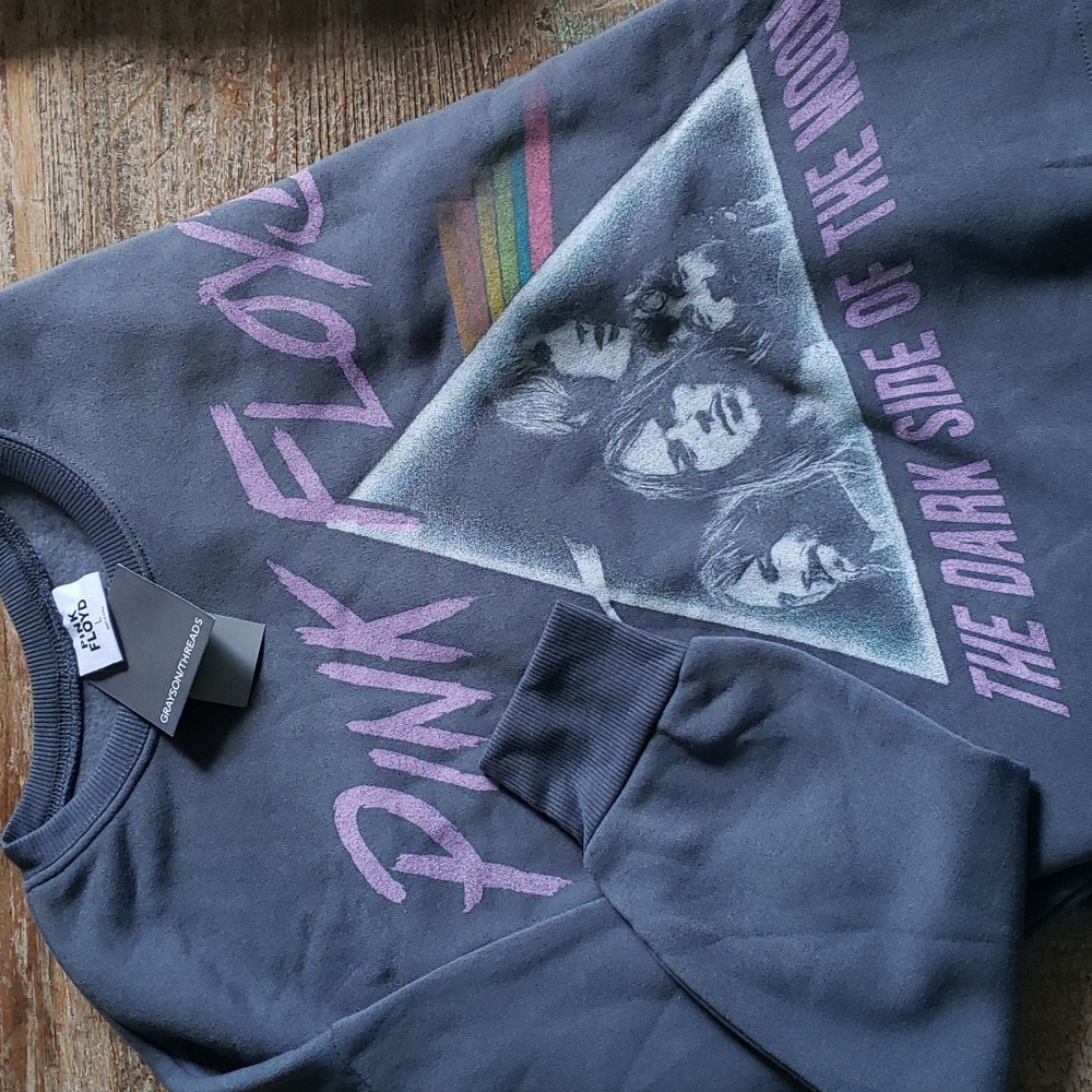 Pink Floyd DARK SIDE OF THE MOON oversized Crop LG NWT    (BIN 004)
